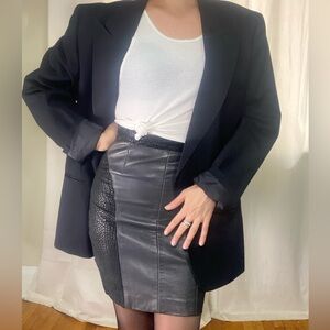 Leather Mini Skirt